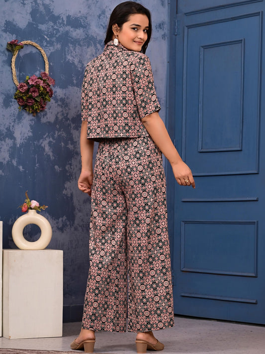 Printed Shirt With Trousers Co-Ords