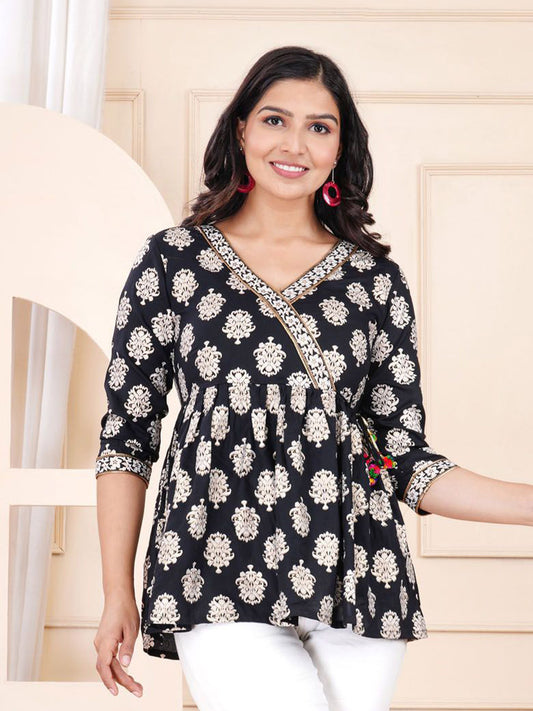 Women Floral Printed Cotton Top
